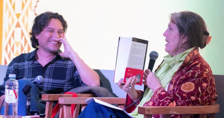 Claudia Piñeiro y Jeremías Gamboa analizaron el impacto de García Márquez y Vargas Llosa