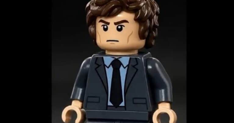 Con Legos y él como protagonista, el llamativo video que compartió Javier Milei por el Día del Trabajador
