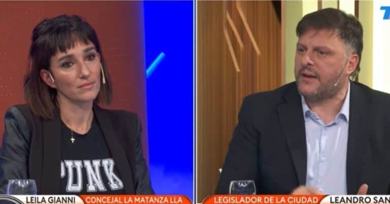 Picante pelea en TV entre Leila Gianni y Leandro Santoro: “¿Querés saber con quién me acuesto?”