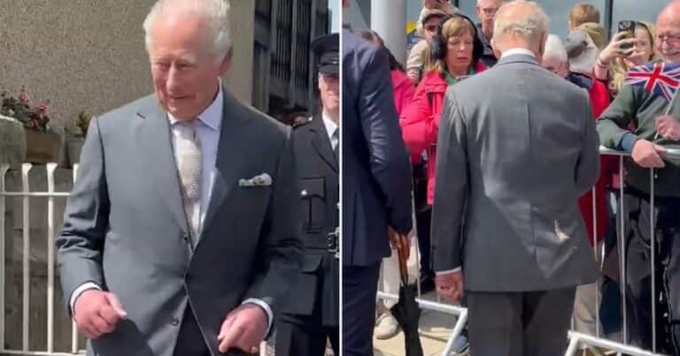 Momento inesperado: una gaviota defecó sobre el rey Carlos III