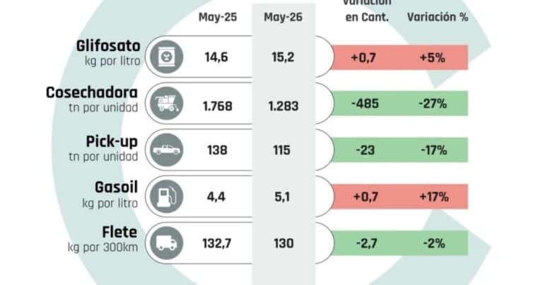 El poder de la soja: cuántos kilos se necesitan para pagar los mismos costos productivos que en 2025