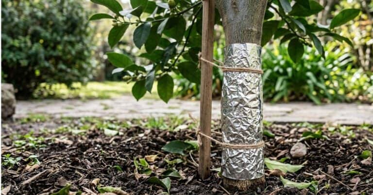 El motivo para cubrir el tronco del limonero con papel aluminio: no es contra las plagas