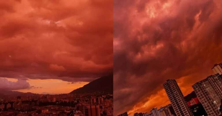 ¿Por qué el cielo se puso rojo en Venezuela tras los terremotos?