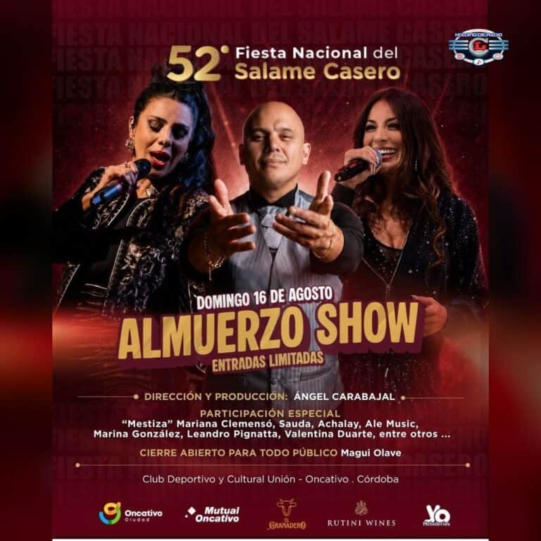 Se viene la Gran Fiesta Nacional del Salame Casero en Oncativo: 52 años celebrando tradición,…