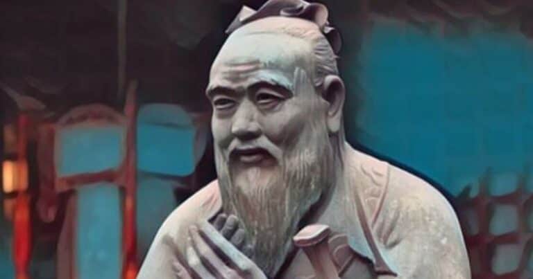 La reflexión de Confucio, filósofo chino: «Cuando veas a un hombre bueno, trata de imitarlo; cuando veas a un hombre malo, reflexiona sobre ti mismo»