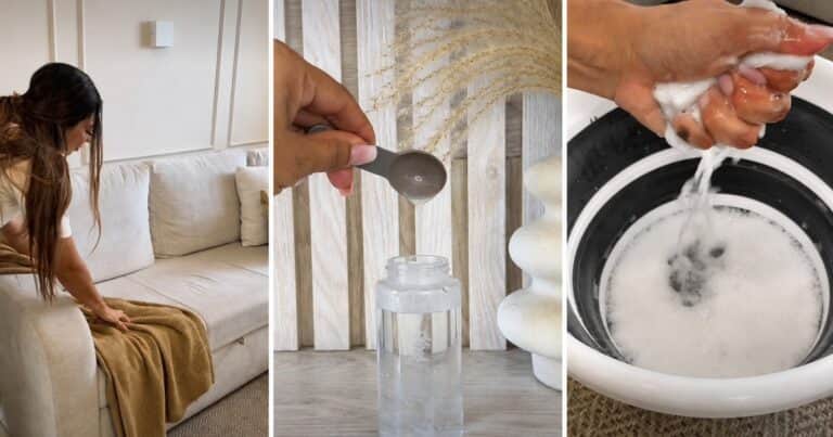 Angieli, experta en limpieza: «En un recipiente con spray, agrega una taza de agua tibia, media de agua oxigenada y una cucharadita de jabón líquido neutro. Queda como nuevo»