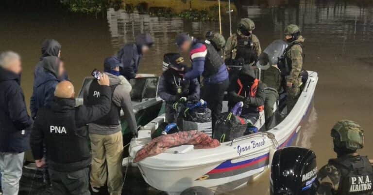 Prefectura incautó 500 kilos de cocaína en un megaoperativo en la Hidrovía: el cargamento está valuado en $ 11.500 millones