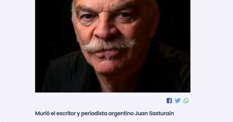 Con una foto de Martín Caparrós anunciaron la falsa muerte de Juan Sasturain
