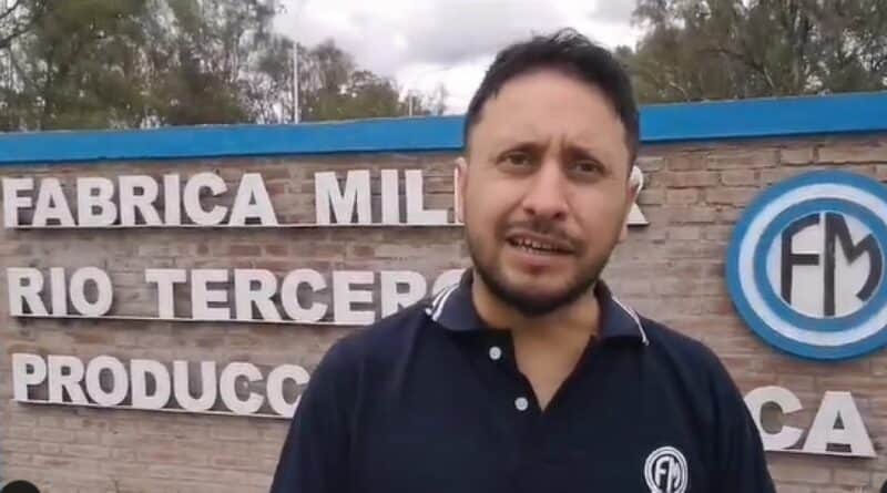 ATE Río Tercero denuncia que el Estado quiere entregar el control de la producción militar a extranjeros