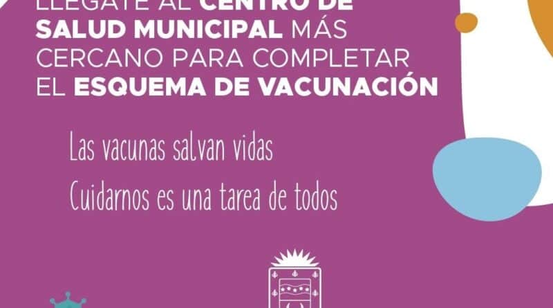 El Municipio recordó completar el esquema de vacunas en niños de 5 y 11 años: cuáles se deben colocar