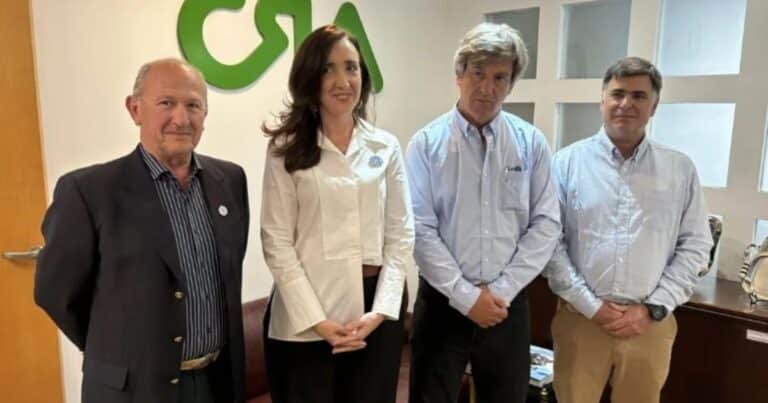 Acercamiento del Gobierno con el campo: Villarruel visitó la sede de CRA