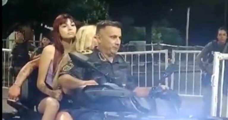 Echaron al comisario que entró por la fuerza al show de Los Piojos con dos mujeres y en cuatriciclo