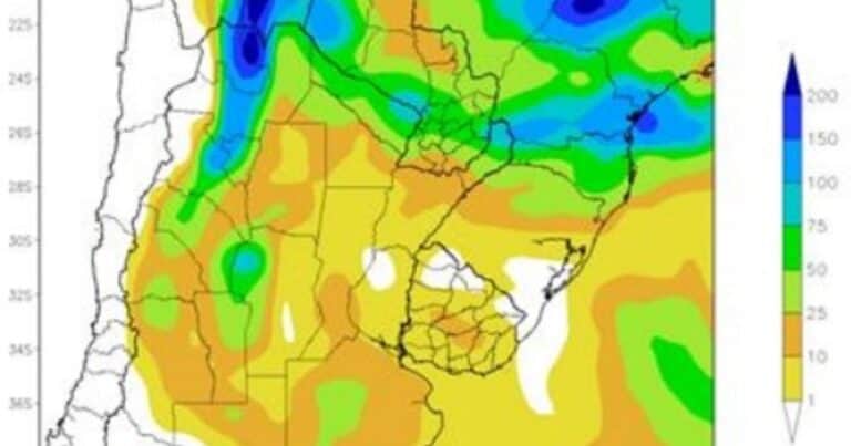 El clima para el comienzo de 2025: marcada oscilación térmica y lluvias «abundantes» en una región agrícola