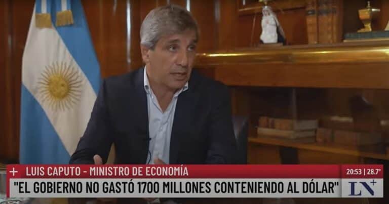 Luis Caputo ratificó que el acuerdo con el FMI será de US$ 20.000 millones y pidió que hagan «un desembolso inicial más alto»