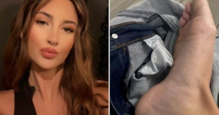 Pisó un pantalón que había dejado tirado en el piso y oyó un crujido espantoso