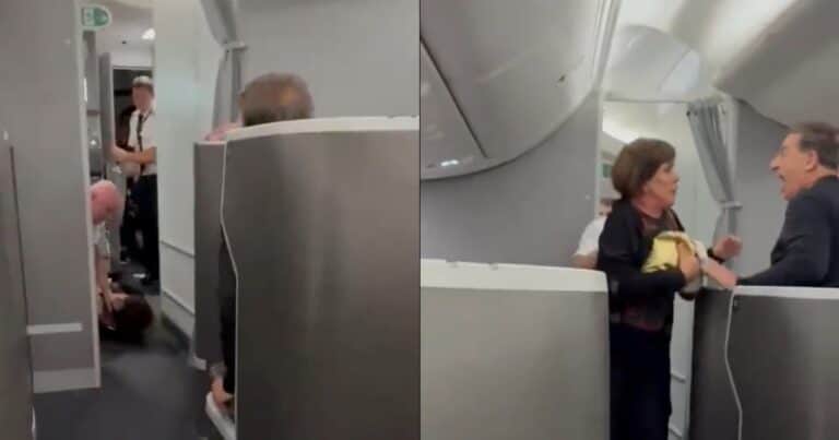 Retraso y enojo: el personal de un avión tiró al suelo a una pasajera que trató de ingresar a la cabina