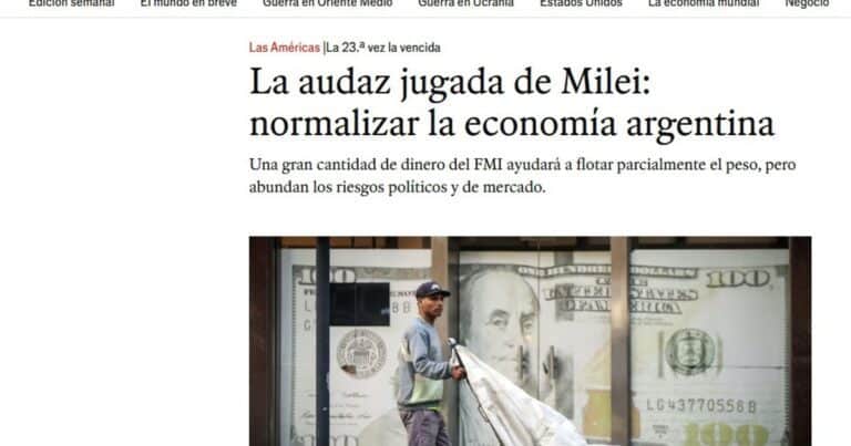 The Economist destacó la decisión de Milei de eliminar el cepo al dólar, pero dejó algunas advertencias para el Gobierno
