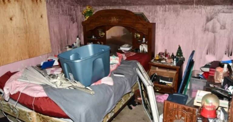 Imágenes escalofriantes de la casa donde una mujer mantuvo cautivo a su hijo durante 20 años