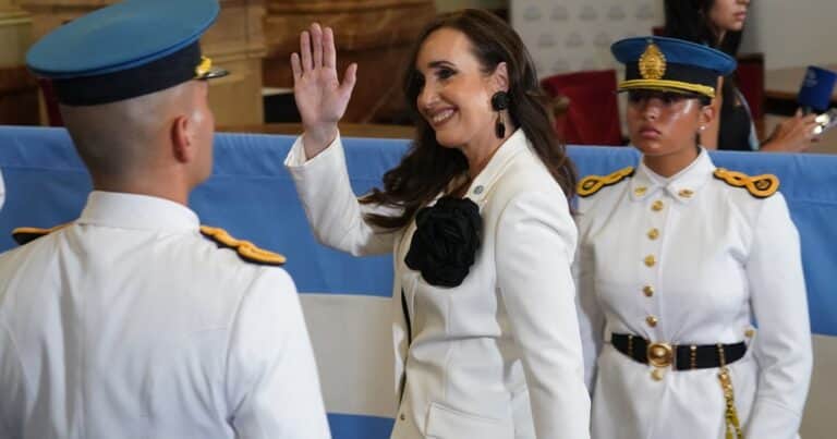 En medio de su interna con Milei, Victoria Villarruel encabeza un acto por Malvinas en Ushuaia