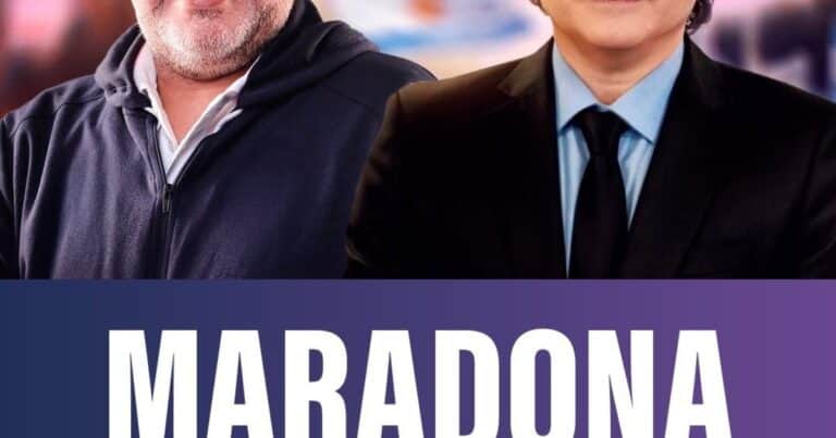 El Gordo Dan subió un afiche de campaña con Diego Maradona junto a Javier Milei y Dalma estalló: «Sacá eso ya»