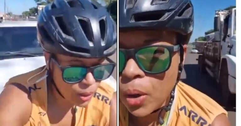 Brasil: una ciclista grabó el momento en que la atropellaron después de una discusión de tránsito
