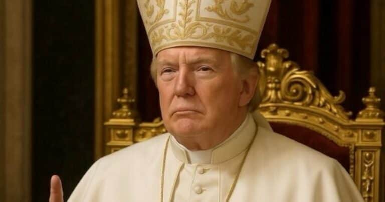 ¿Donald Trump como el nuevo papa?: la polémica que se armó en las redes tras la publicación del presidente antes del cónclave