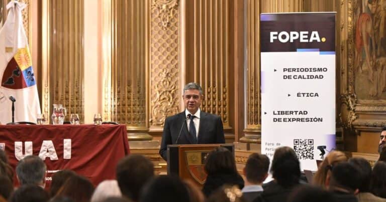 Jorge Macri en FOPEA: “Estamos siendo testigos de un hostigamiento constante hacia el periodismo”