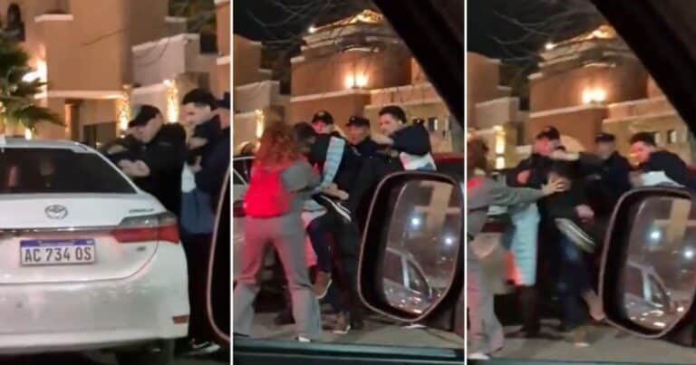 «¡Péguenle, péguenle!»: un ladrón fue sorprendido robando un auto y recibió una golpiza