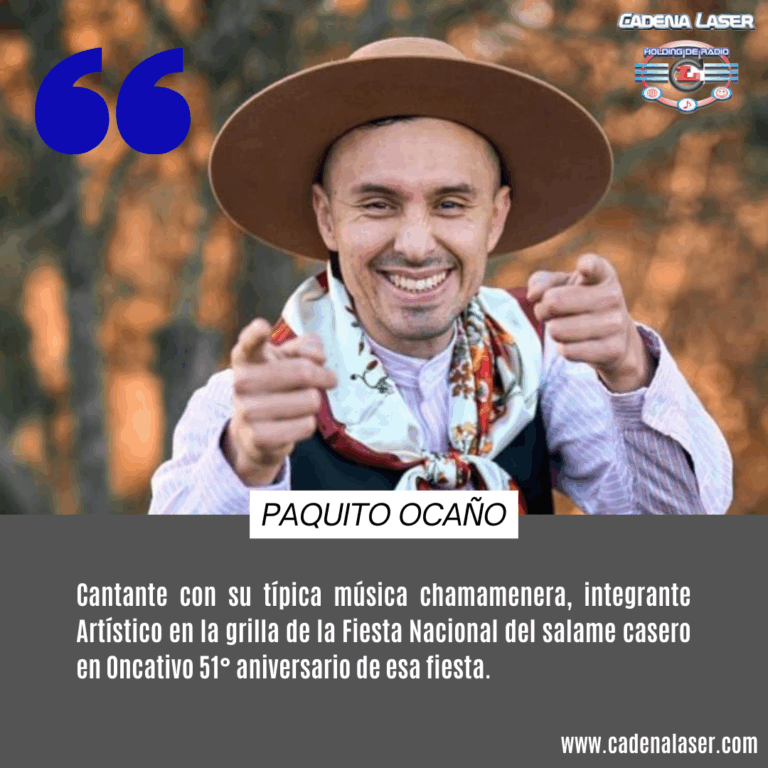 NOTA: Paquito Ocaño