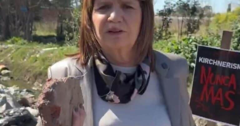 «Fuerza piedra»: Patricia Bullrich y candidatos de La Libertad Avanza salen a acusar al kirchnerismo por las agresiones a Karina y Javier Milei