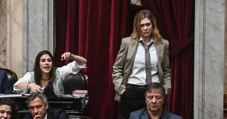 Lilia Lemoine se paró para tapar la cámara cuando hablaba Marcela Pagano y se desató un bochorno en Diputados