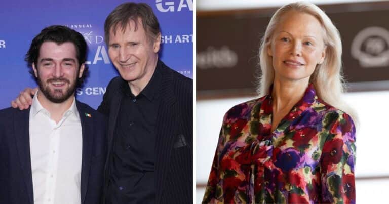 La insospechada visita de la familia Neeson que aviva las sospechas de romance entre Liam y Pamela Anderson