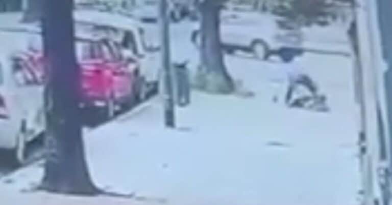 Detuvieron al hombre que derribó de un botellazo a una mujer en Villa Pueyrredon: la golpeó para robarle un celular
