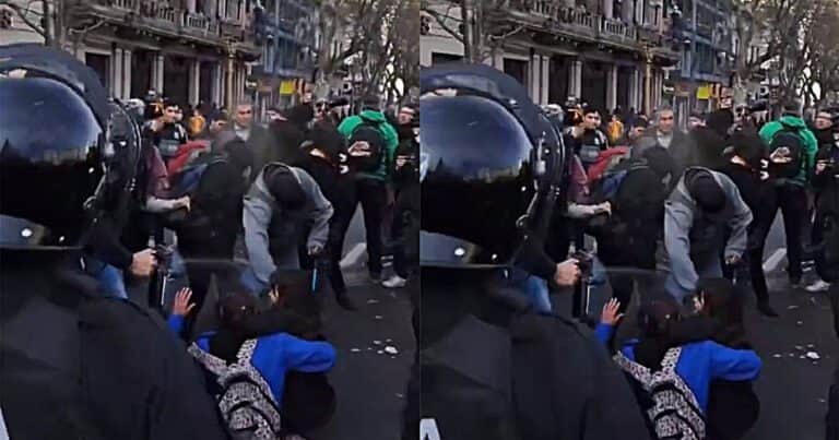 El fiscal pidió elevar a juicio el caso del policía que gaseó a una nena en una marcha de jubilados
