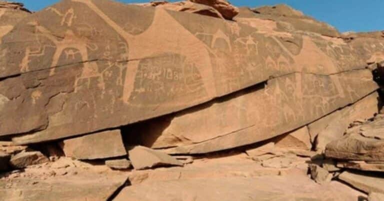 Así marcaban hace 12.000 años las fuentes de agua en el desierto: arte rupestre con grandes camellos