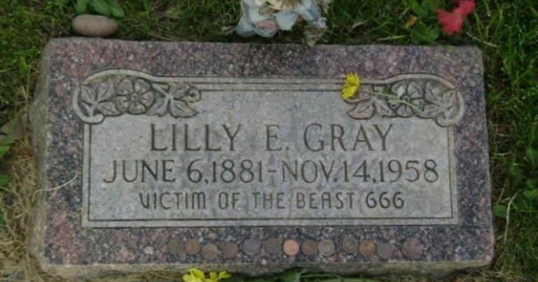 Lilly Gray, víctima de la bestia, descansa en la tumba más misteriosa del mundo