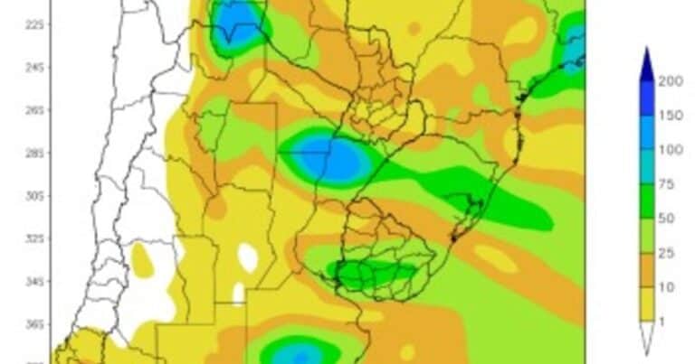 Se viene una semana con lluvias desiguales y fuertes variaciones térmicas