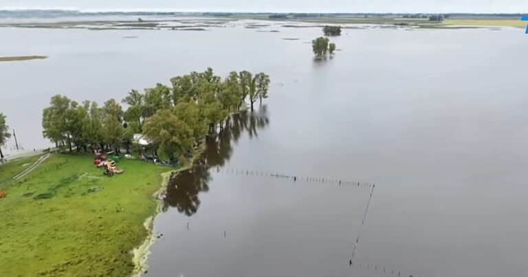 Las hectáreas inundadas en la Provincia equivalen a 250 veces la superficie de la Ciudad de Buenos Aires