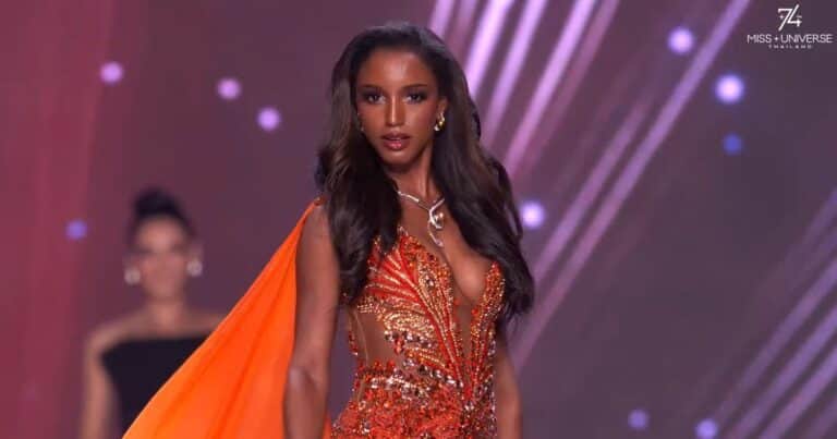 Miss Jamaica sufrió un inquietante accidente en Miss Universo que generó preocupación: «Se cayó del escenario»