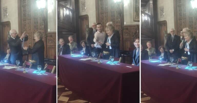 Entre aplausos y emoción, Ángela Pradelli se incorporó a la Academia Argentina de Letras