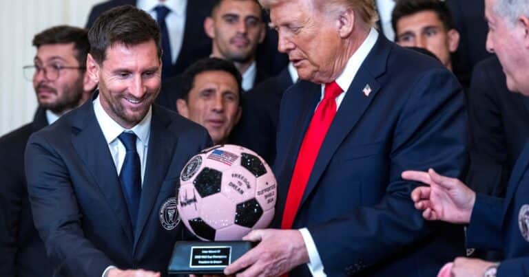 Alberto Fernández se metió en la polémica por la foto de Messi con Trump y lo comparó con Maradona: «Son jugadores con una despolitización evidente»
