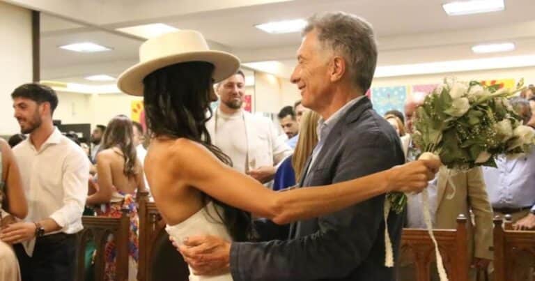 El pogo de Mauricio Macri en el casamiento de su sobrino con Emily Lucius