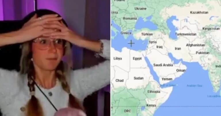 Participaba en un juego de geografía y ubicó a la Argentina en un lugar insólito del mapa