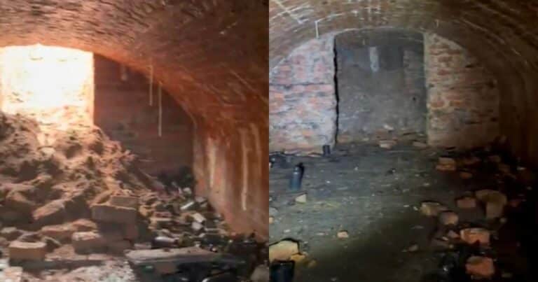 Caminaba por campo de golf y encontró un tesoro subterráneo oculto: una bodega de vino de más de un siglo