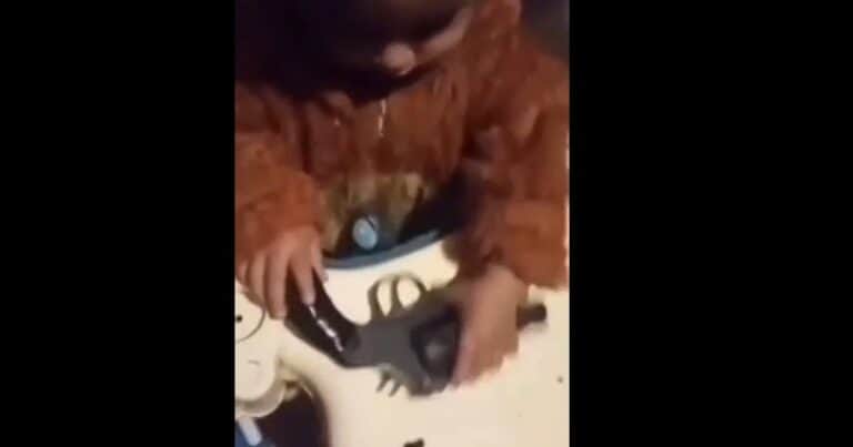«¿Es para los giles?», grabó a su bebé jugando con un revólver, lo subió a las redes y terminó detenida