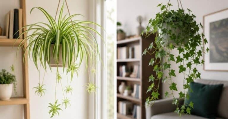 Las 5 plantas colgantes ideales para dar más vida y estilo a un living pequeño