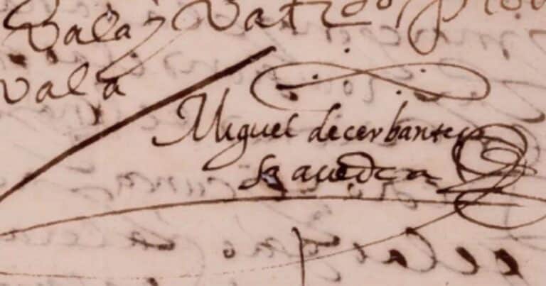 Intentan evitar que se subaste esta semana una carta de Miguel de Cervantes de 1593