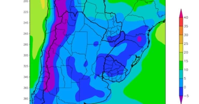 Temperaturas primaverales, lluvias, un frente polar y heladas para los próximos días