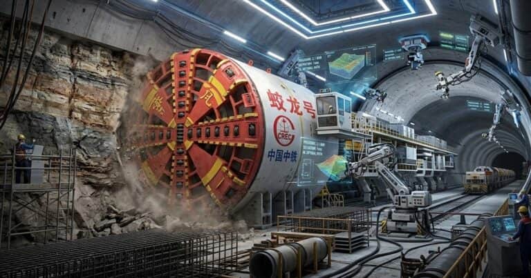 China ya tiene la mayor tuneladora del mundo: pesa 3.500 toneladas y usa IA