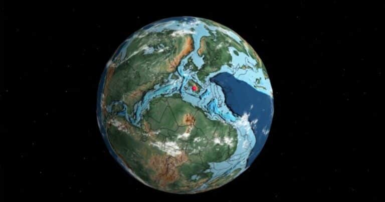 El mapa interactivo que muestra dónde estaba tu pueblo hace millones de años y qué dinosaurios lo habitaban
